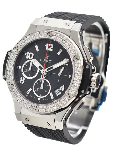 hublot mens diamond watch|hublot big bang diamond bezel.